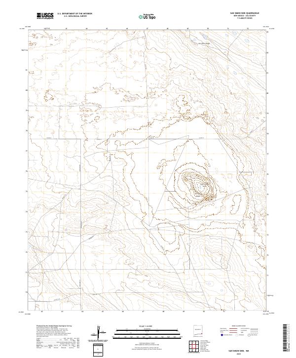 San Simon Sink, NM — USGS 7.5-minute topo (2023)