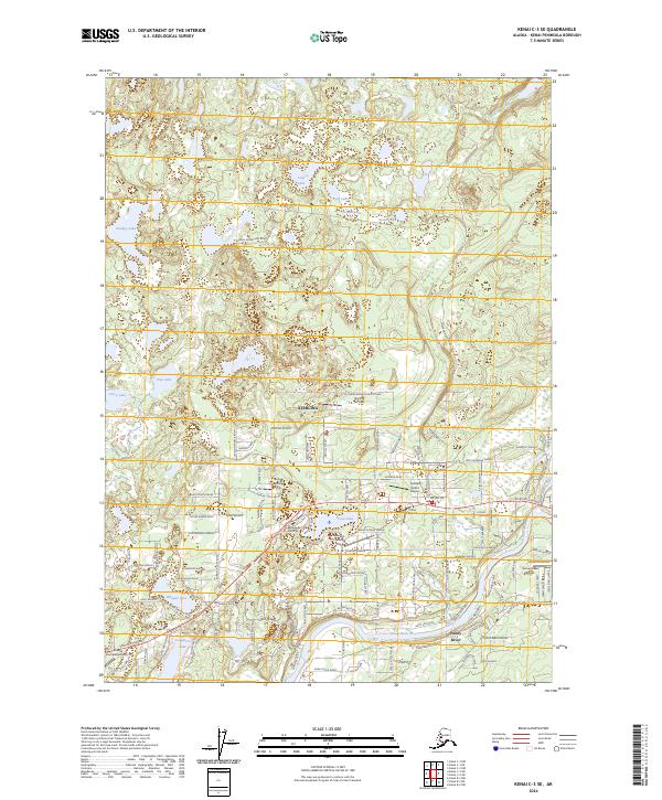 Kenai C-3 SE, AK — USGS 7.5-minute topo (2024)