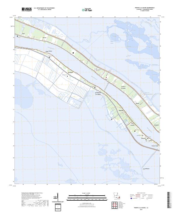 Pointe a la Hache, LA — USGS 7.5-minute topo (2024)