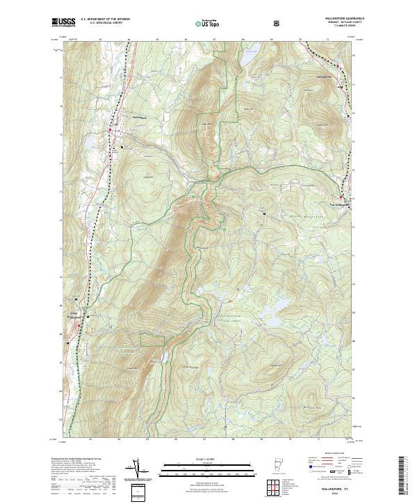 Wallingford, VT — USGS 7.5-minute topo (2024)