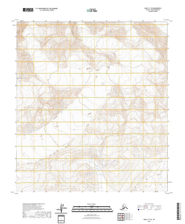 Healy C-1 SE, AK — USGS 7.5-minute topo (2024)