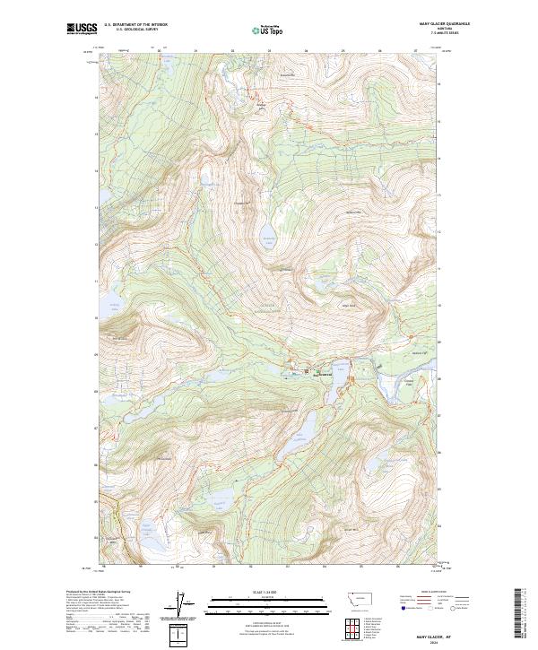Many Glacier, MT — USGS 7.5-minute topo (2024)