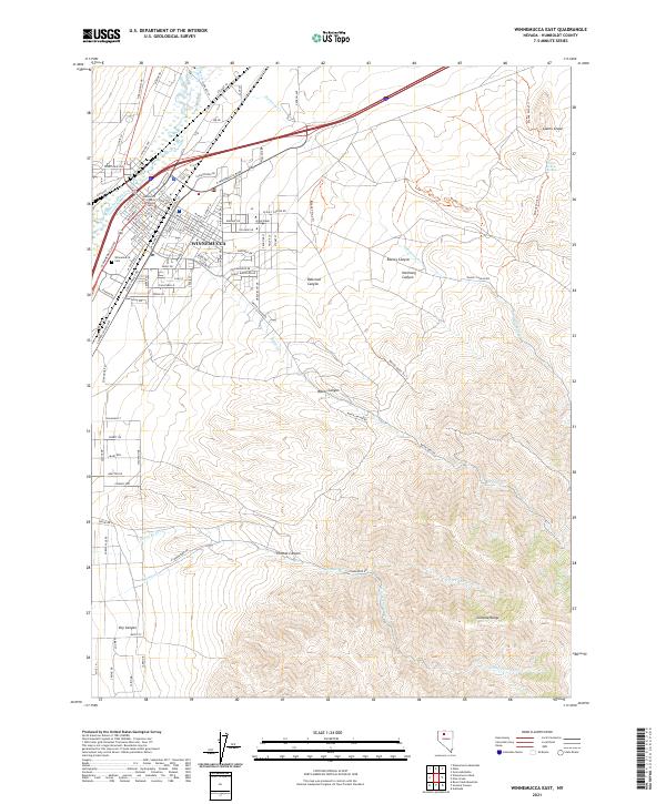 Winnemucca East, NV — USGS 7.5-minute topo (2021)