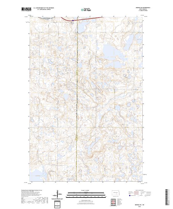 Medina SW, ND — USGS 7.5-minute topo (2024)