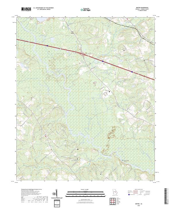 Minter, GA — USGS 7.5-minute topo (2024)
