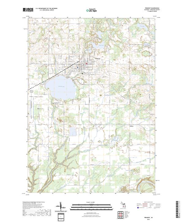 Fremont, MI — USGS 7.5-minute topo (2023)