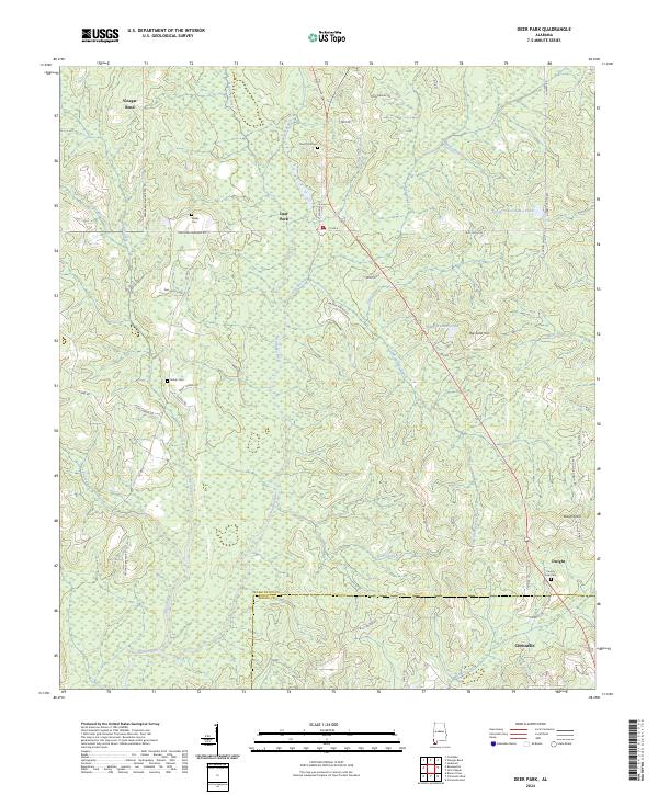 Deer Park, AL — USGS 7.5-minute topo (2024)