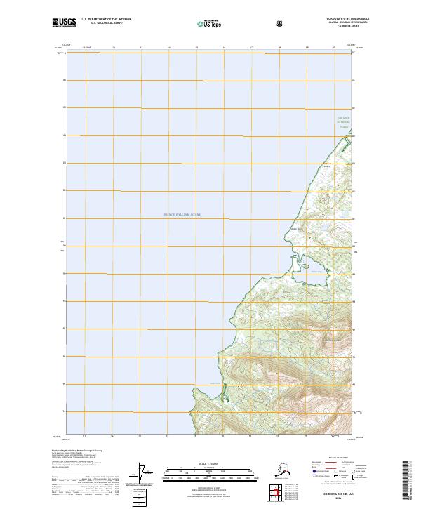 Cordova B-8 NE, AK — USGS 7.5-minute topo (2024)