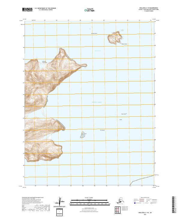 Unalaska C-1 SE, AK — USGS 7.5-minute topo (2021)