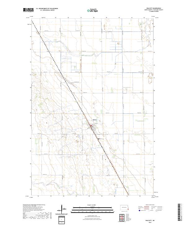 Walcott, ND — USGS 7.5-minute topo (2024)