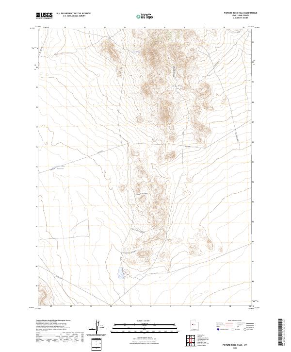 Picture Rock Hills, UT — USGS 7.5-minute topo (2023)