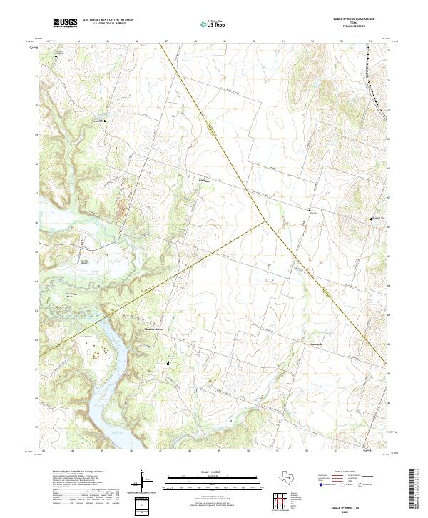 Eagle Springs, TX — USGS 7.5-minute topo (2022)