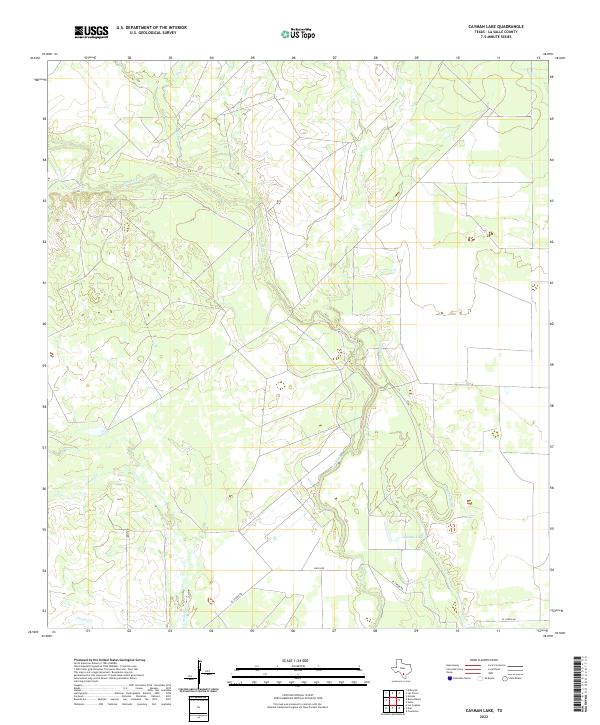 Cayman Lake, TX — USGS 7.5-minute topo (2022)