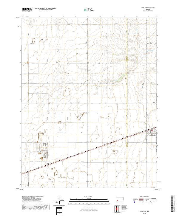Copeland, KS — USGS 7.5-minute topo (2022)