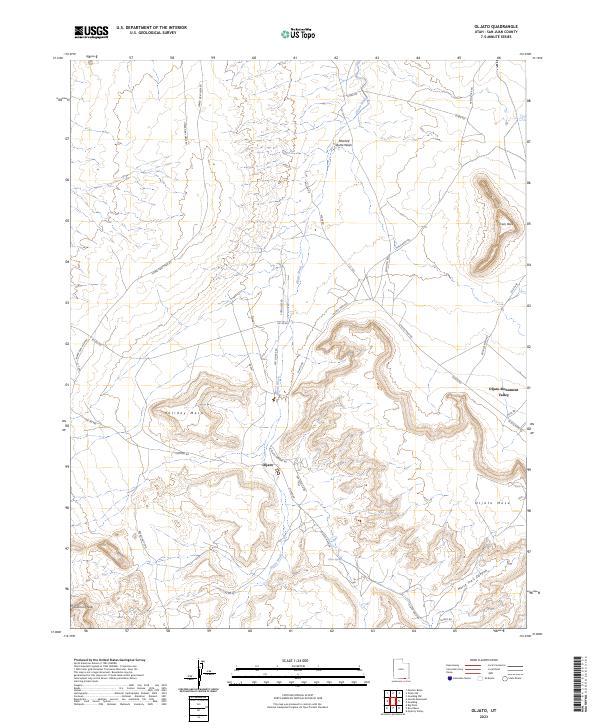 Oljato, UT — USGS 7.5-minute topo (2023)