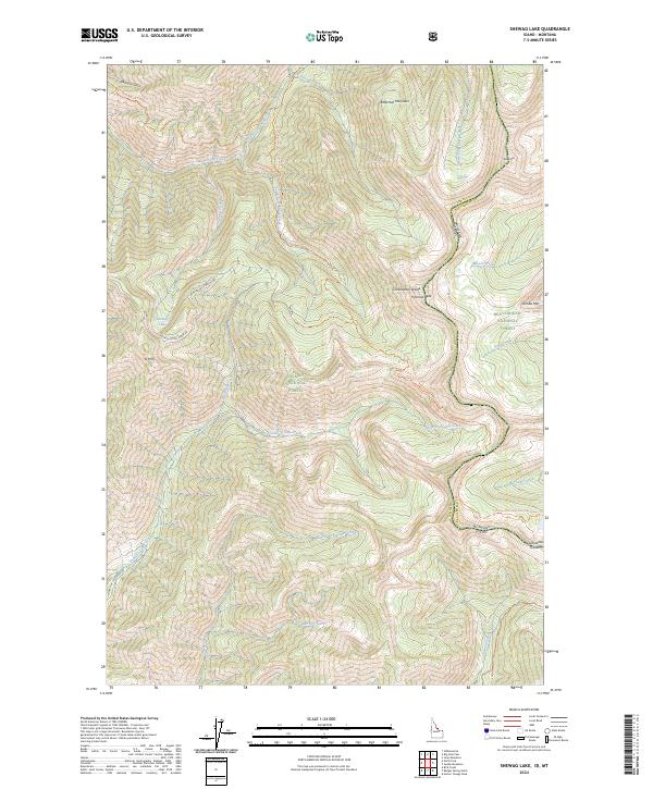 Shewag Lake, ID-MT — USGS 7.5-minute topo (2024)