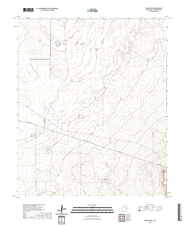 Cedar Point, NM — USGS 7.5-minute topo (2023)