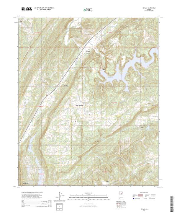 Remlap, AL — USGS 7.5-minute topo (2026)
