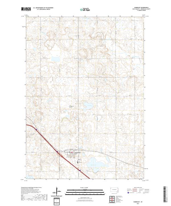 Humboldt, SD — USGS 7.5-minute topo (2021)