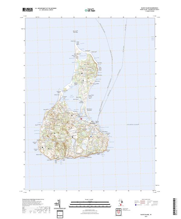 Block Island, RI — USGS 7.5-minute topo (2024)
