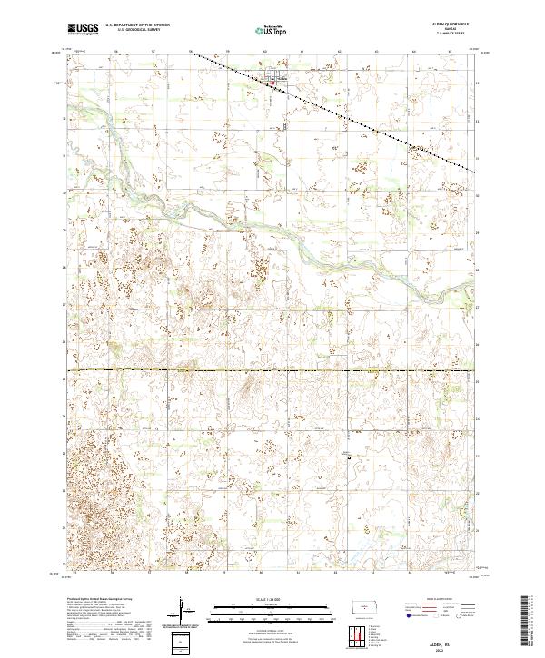Alden, KS — USGS 7.5-minute topo (2022)