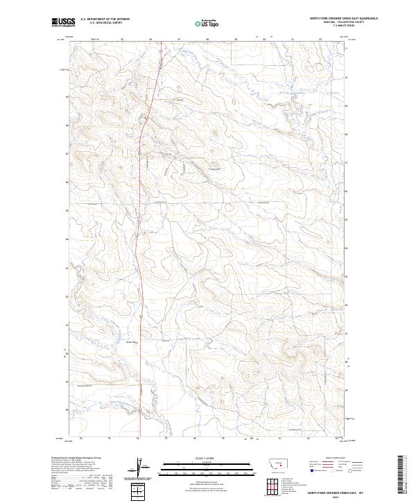 North Fork Crooked Creek East, MT — USGS 7.5-minute topo (2024)