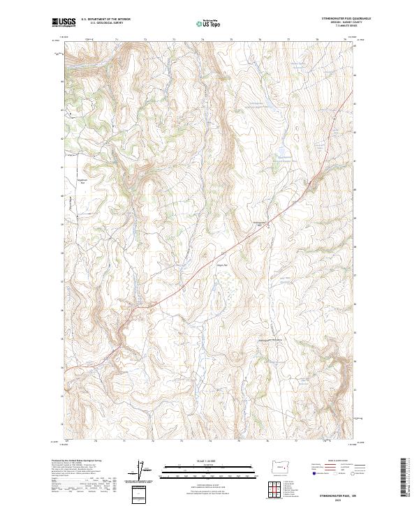 Stinkingwater Pass, OR — USGS 7.5-minute topo (2023)