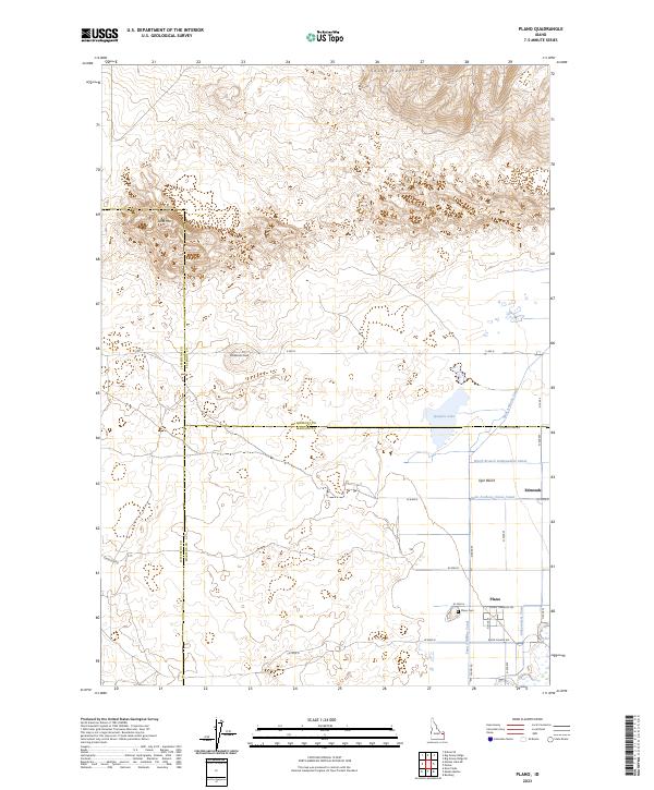 Plano, ID — USGS 7.5-minute topo (2023)