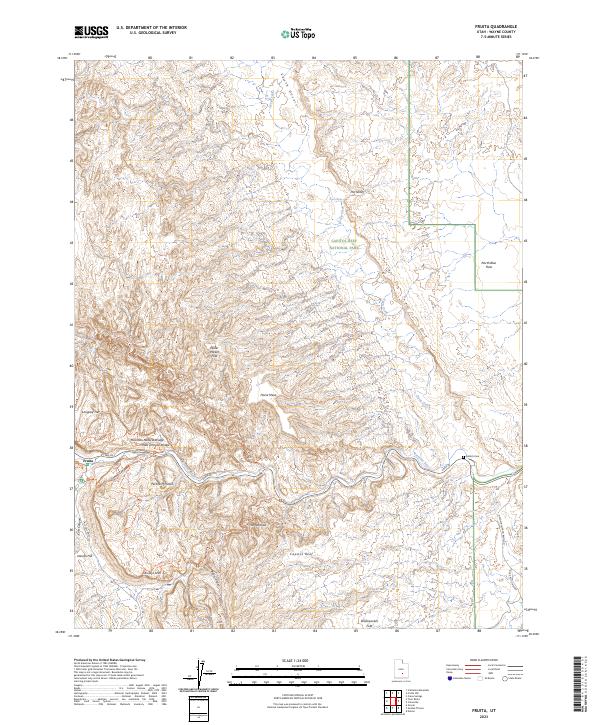 Fruita, UT — USGS 7.5-minute topo (2023)