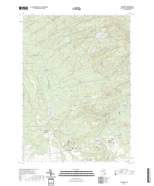 Salisbury, NY — USGS 7.5-minute topo (2023)