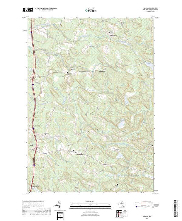 Dugway, NY — USGS 7.5-minute topo (2023)
