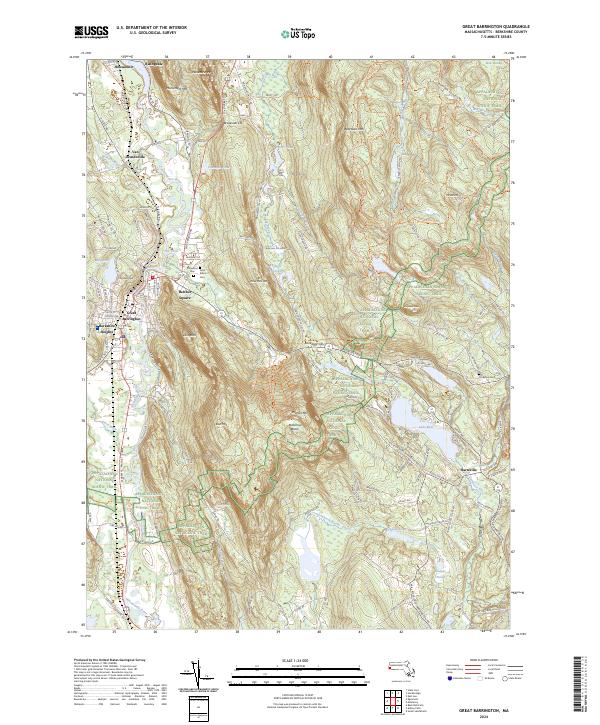 Great Barrington, MA — USGS 7.5-minute topo (2024)