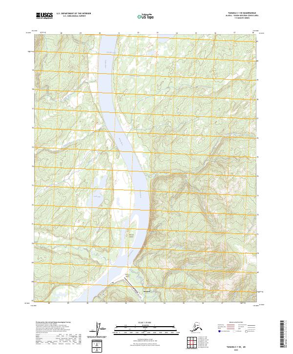 Tanana C-1 SE, AK — USGS 7.5-minute topo (2023)