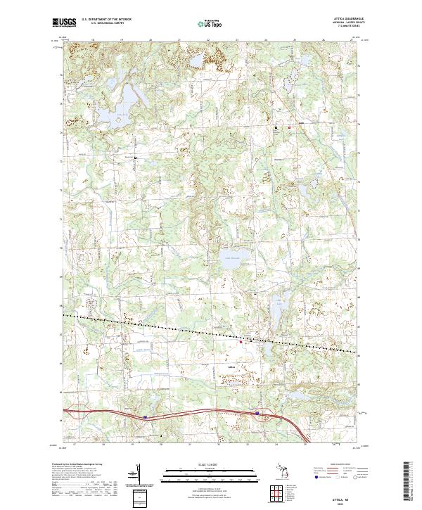 Attica, MI — USGS 7.5-minute topo (2023)