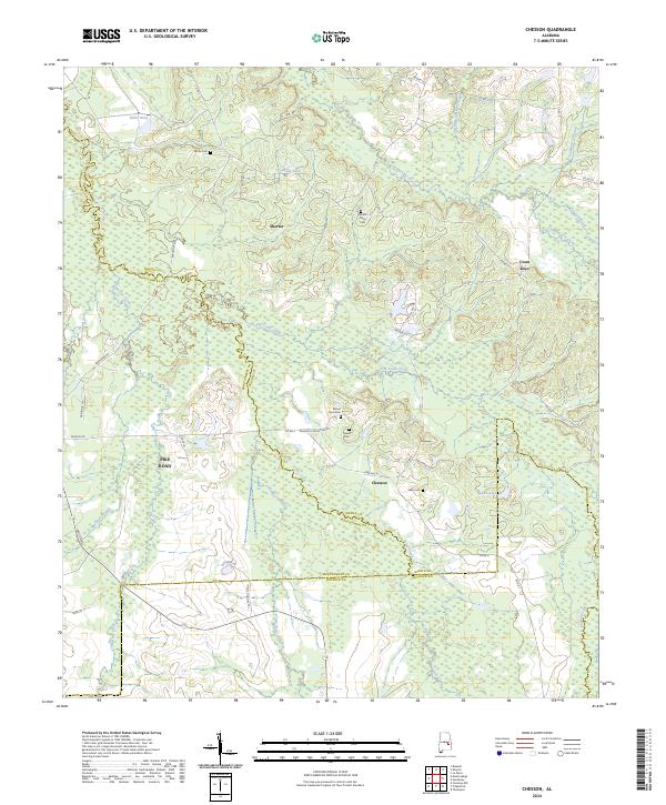 Chesson, AL — USGS 7.5-minute topo (2024)