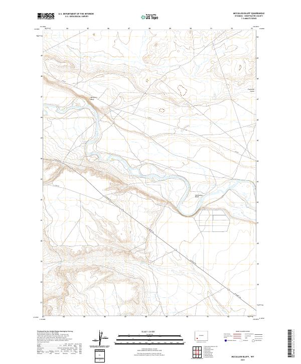 McCullen Bluff, WY — USGS 7.5-minute topo (2021)