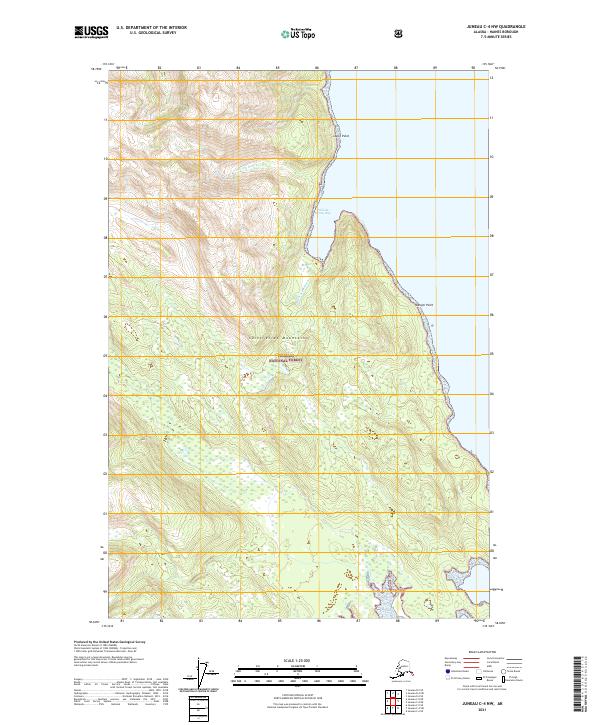 Juneau C-4 NW, AK — USGS 7.5-minute topo (2021)