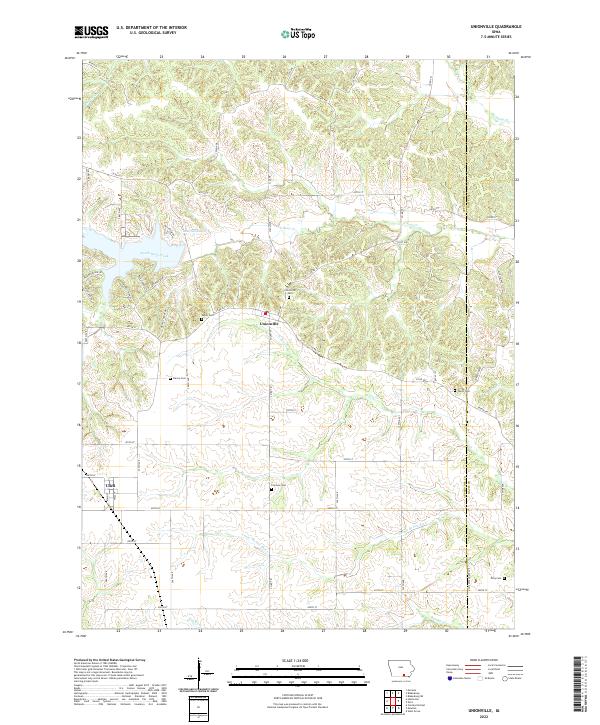 Unionville, IA — USGS 7.5-minute topo (2022)