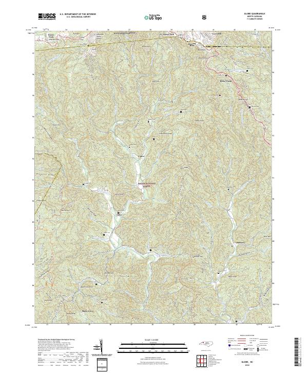 Globe, NC — USGS 7.5-minute topo (2022)