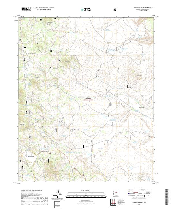 Jaycox Mountain, AZ — USGS 7.5-minute topo (2021)