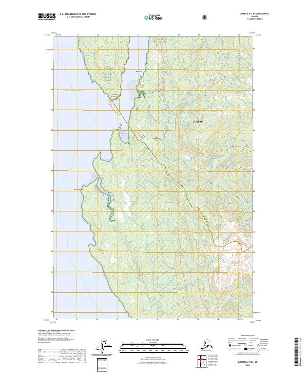 Juneau A-3 SE, AK — USGS 7.5-minute topo (2024)