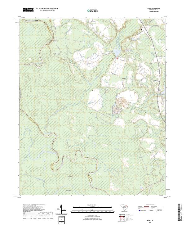 Drake, SC — USGS 7.5-minute topo (2024)