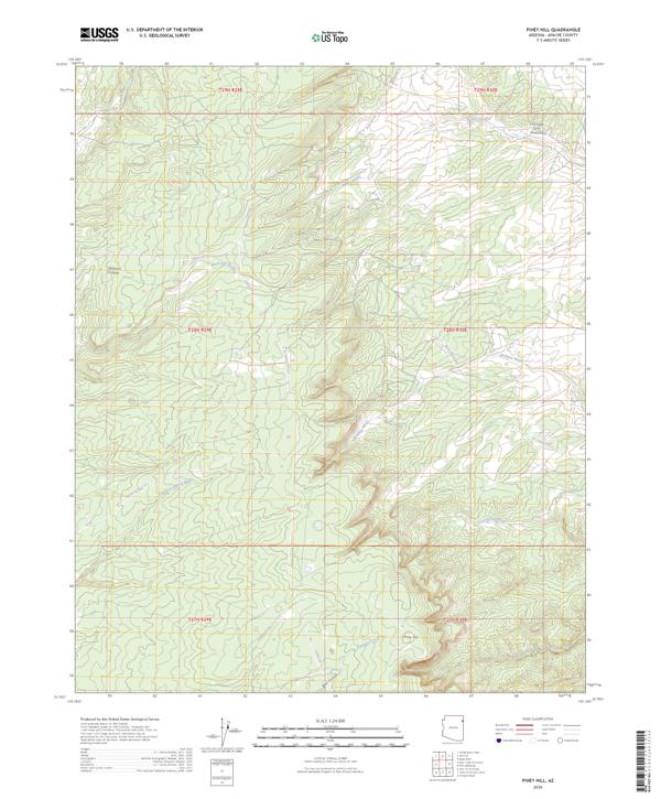 Piney Hill, AZ — USGS 7.5-minute topo (2026)