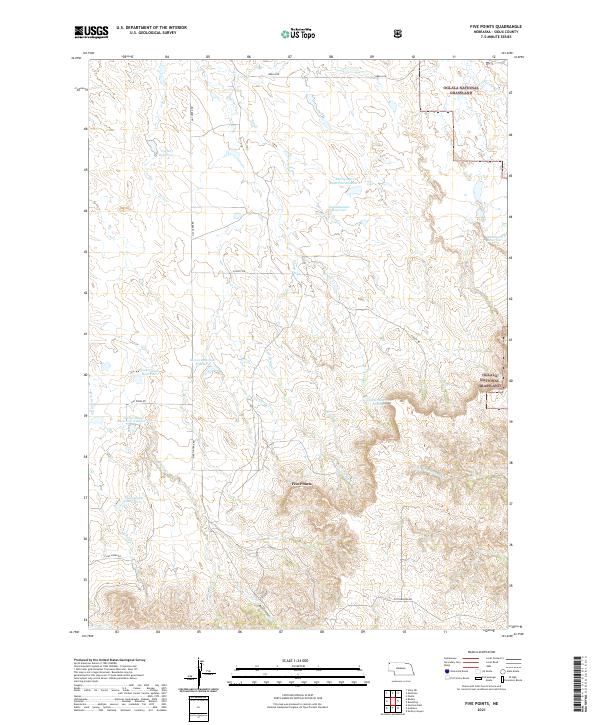 Five Points, NE — USGS 7.5-minute topo (2021)