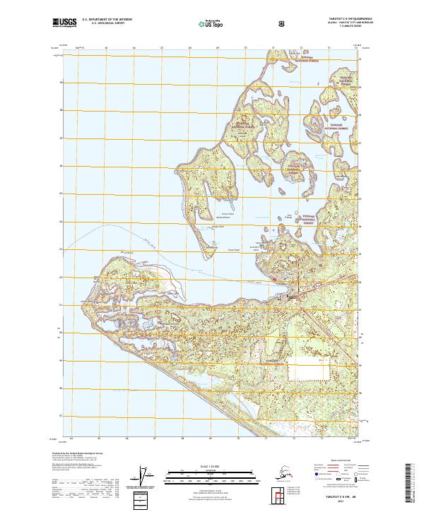 Yakutat C-5 SW, AK — USGS 7.5-minute topo (2021)
