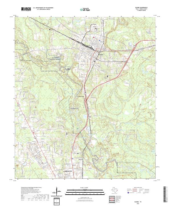 Silsbee, TX — USGS 7.5-minute topo (2022)