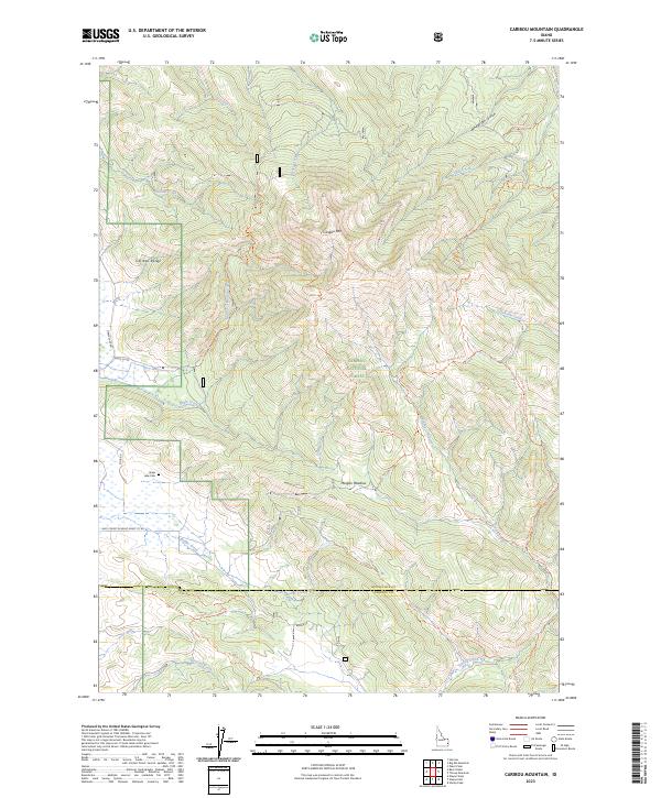 Caribou Mountain, ID — USGS 7.5-minute topo (2023)