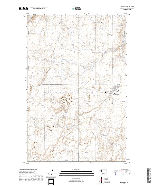 Mansfield, WA — USGS 7.5-minute topo (2023)