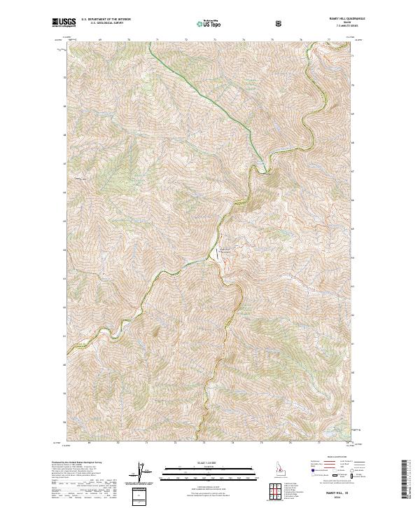 Ramey Hill, ID — USGS 7.5-minute topo (2024)