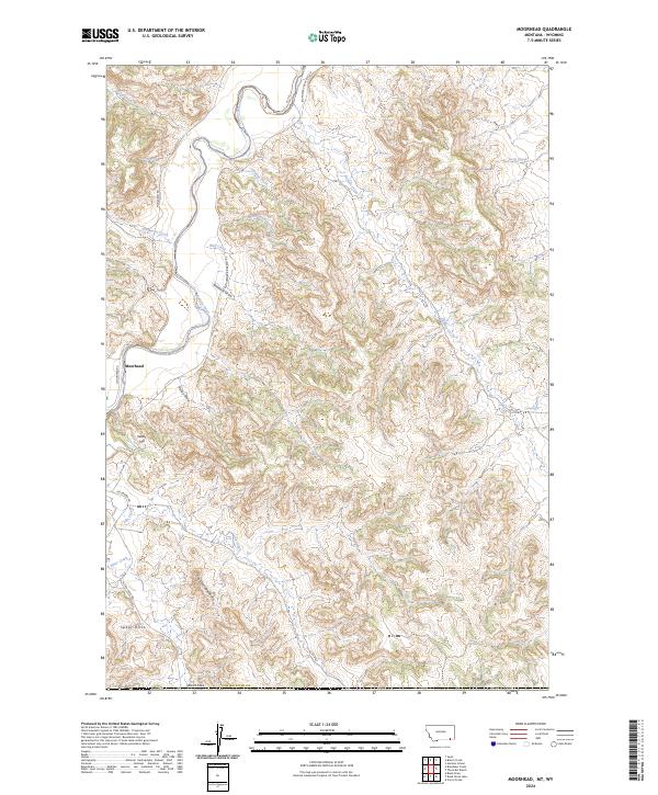 Moorhead, MT-WY — USGS 7.5-minute topo (2024)